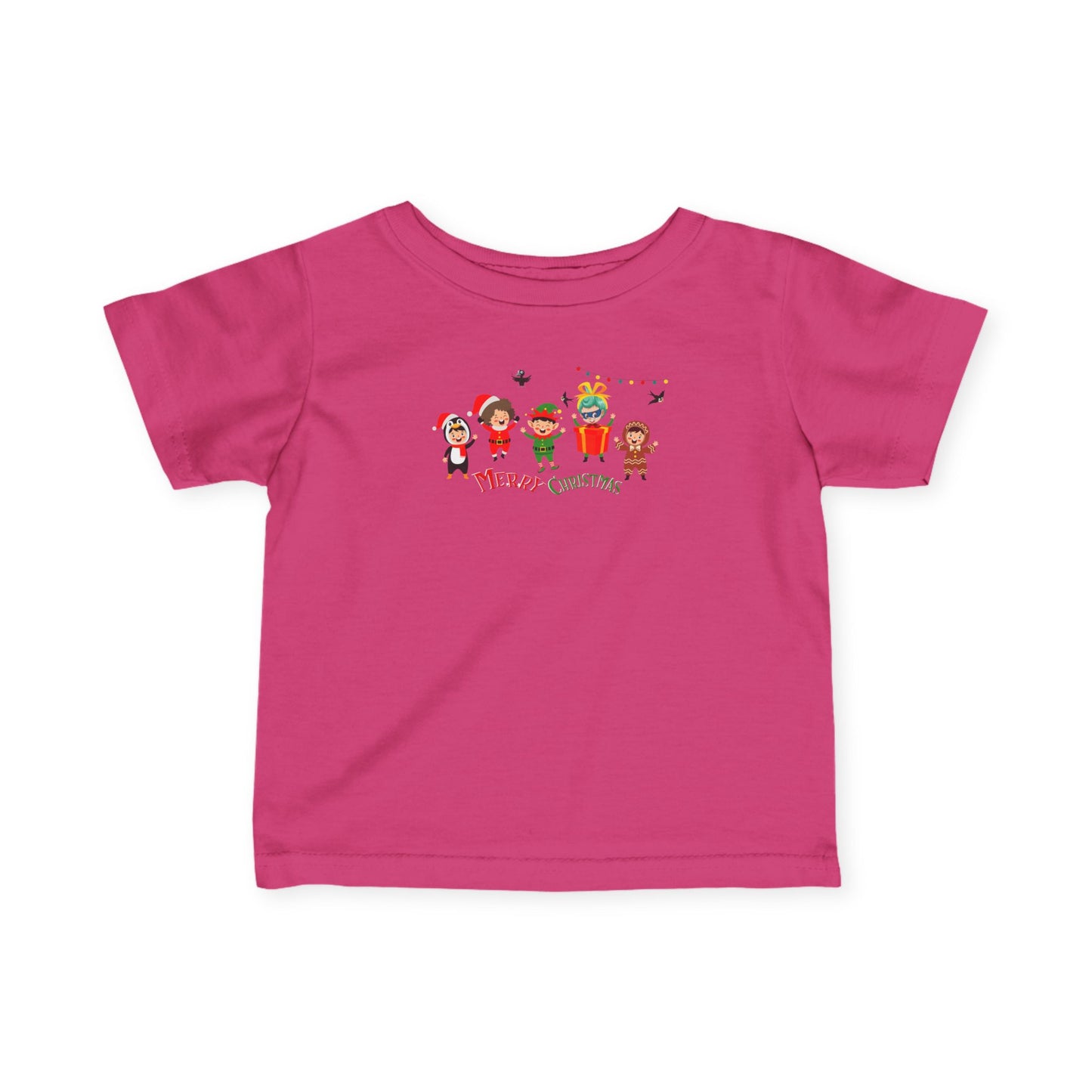 Infant Fine Jersey Tee - Merry christmas by super kiddo and friends - [[{"value":"Wonderwear Kid"}]]
