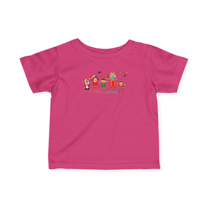 Infant Fine Jersey Tee - Merry christmas by super kiddo and friends - [[{"value":"Wonderwear Kid"}]]