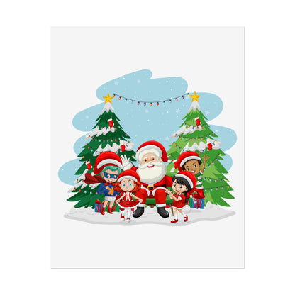 Rolled Posters - Super kiddo with santa claus - [[{"value":"Wonderwear Kid"}]]