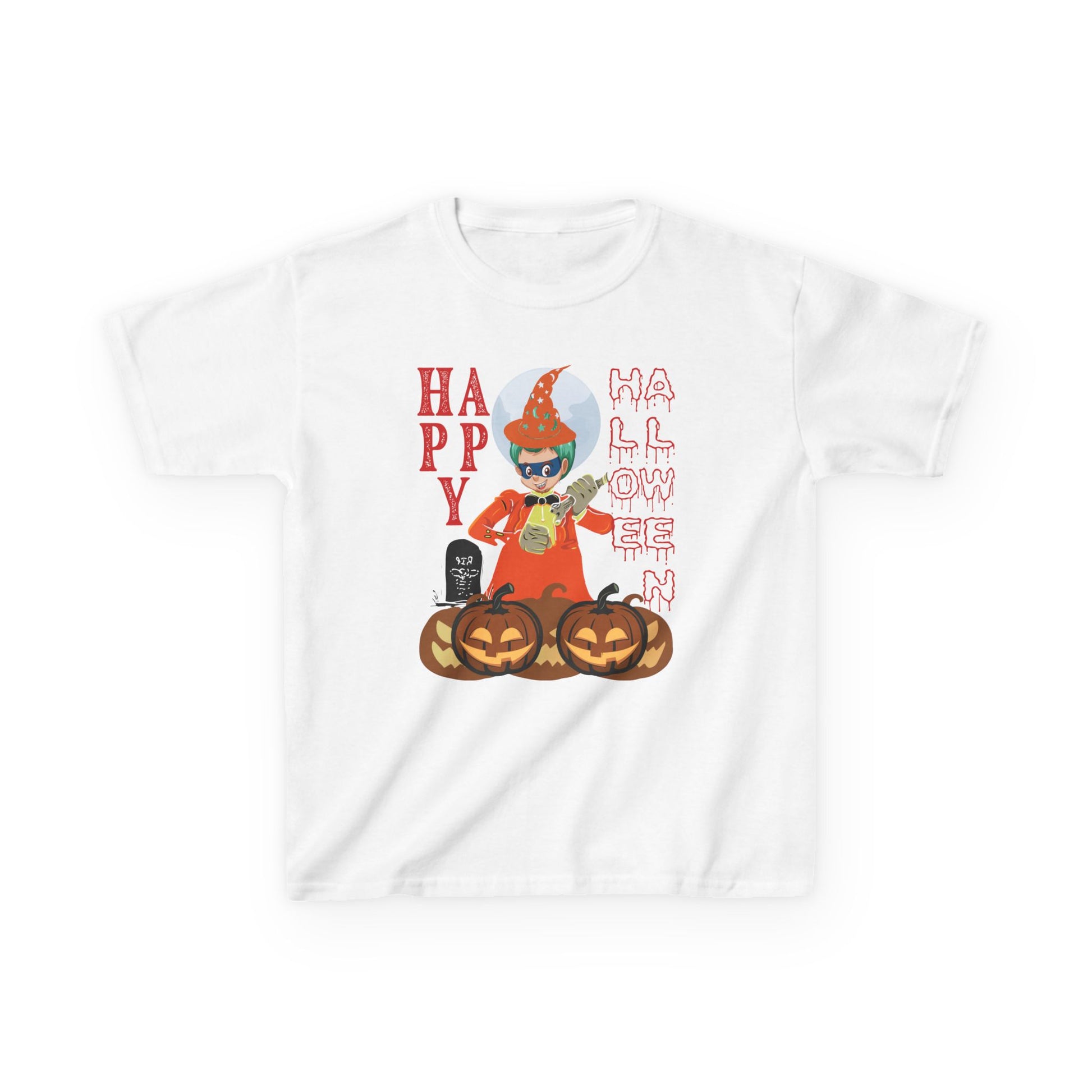 Kids Heavy Cotton™ Tee - Holloween design by super kiddo Printify