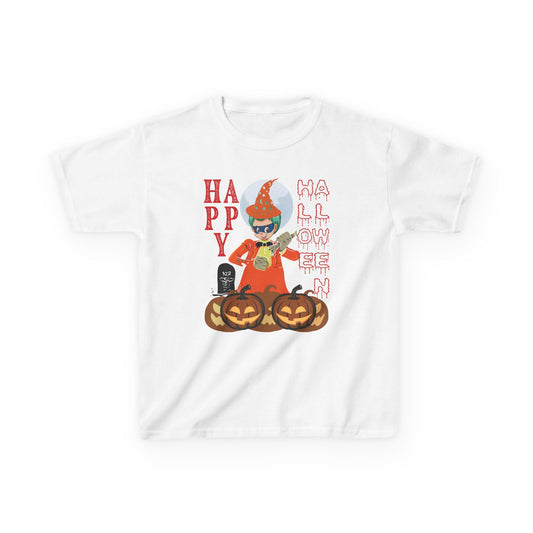 Kids Heavy Cotton™ Tee - Holloween design by super kiddo Printify