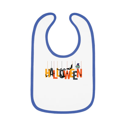 Baby Bib - Holloween hanging letters Printify