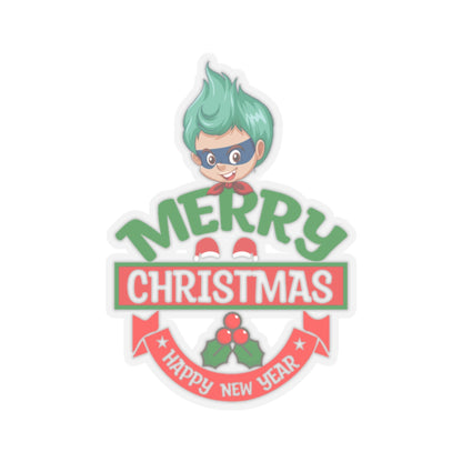 Kiss-Cut Stickers - Merry chridtmas from super kiddo - [[{"value":"Wonderwear Kid"}]]
