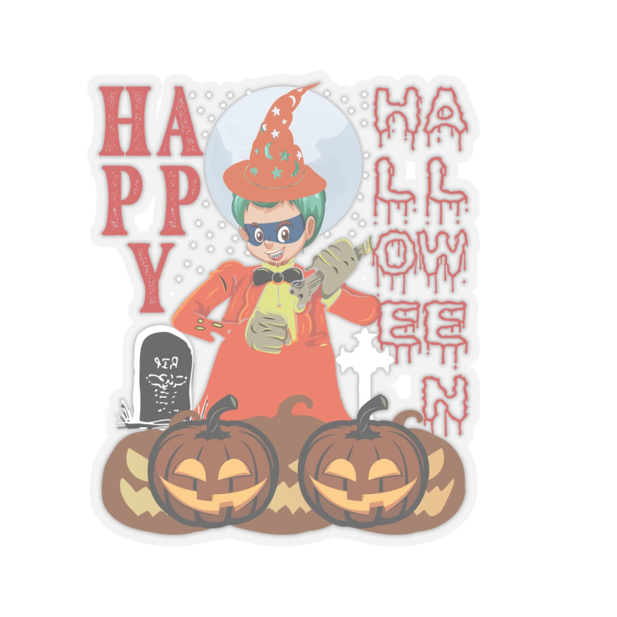 Kiss-Cut Stickers - Holloween design by super kiddo