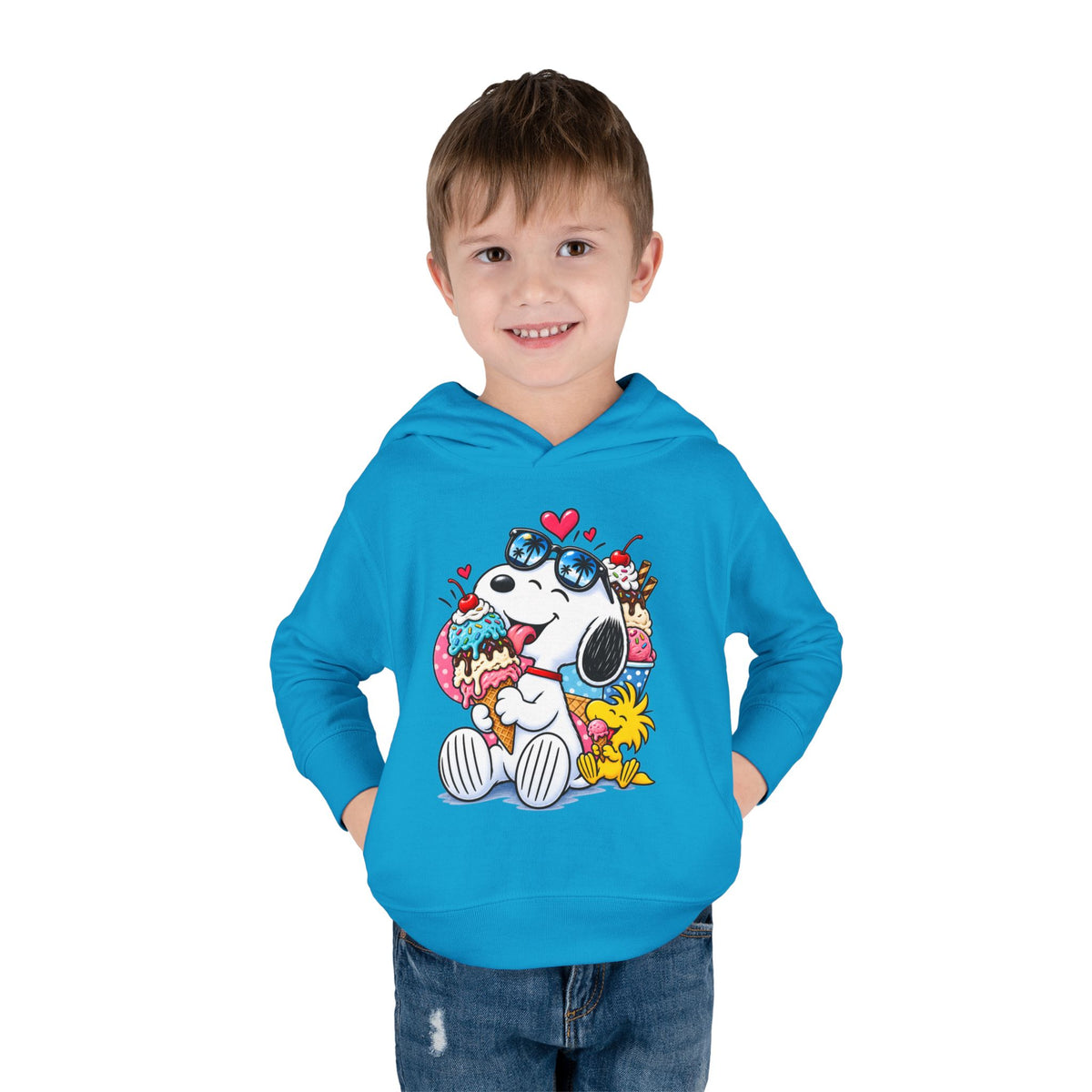 Toddler Hoodie — Snoopy and Woodstock’s Ice Cream Day