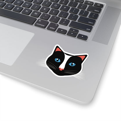 Kiss-Cut Stickers - Cute Cat Face Printify