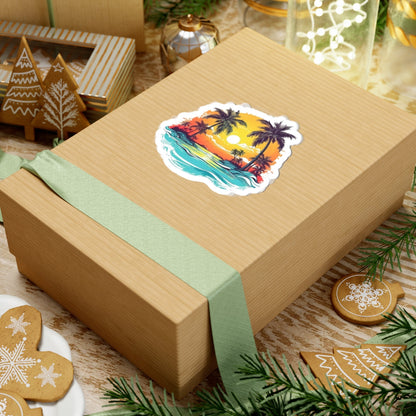 Kiss-Cut Stickers - Tropical Summer Printify