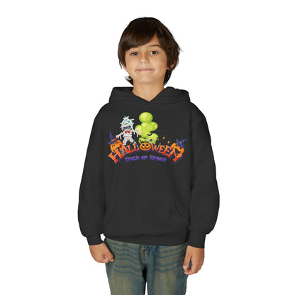 Youth Heavy Blend Hooded Sweatshirt - Trick or Treat - [[{"value":"Wonderwear Kid"}]]