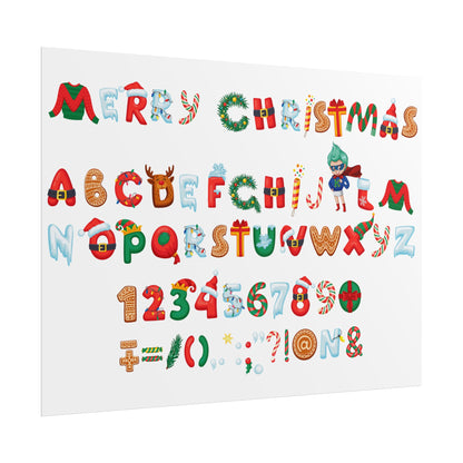 Rolled Posters - Christmas alphabet - [[{"value":"Wonderwear Kid"}]]