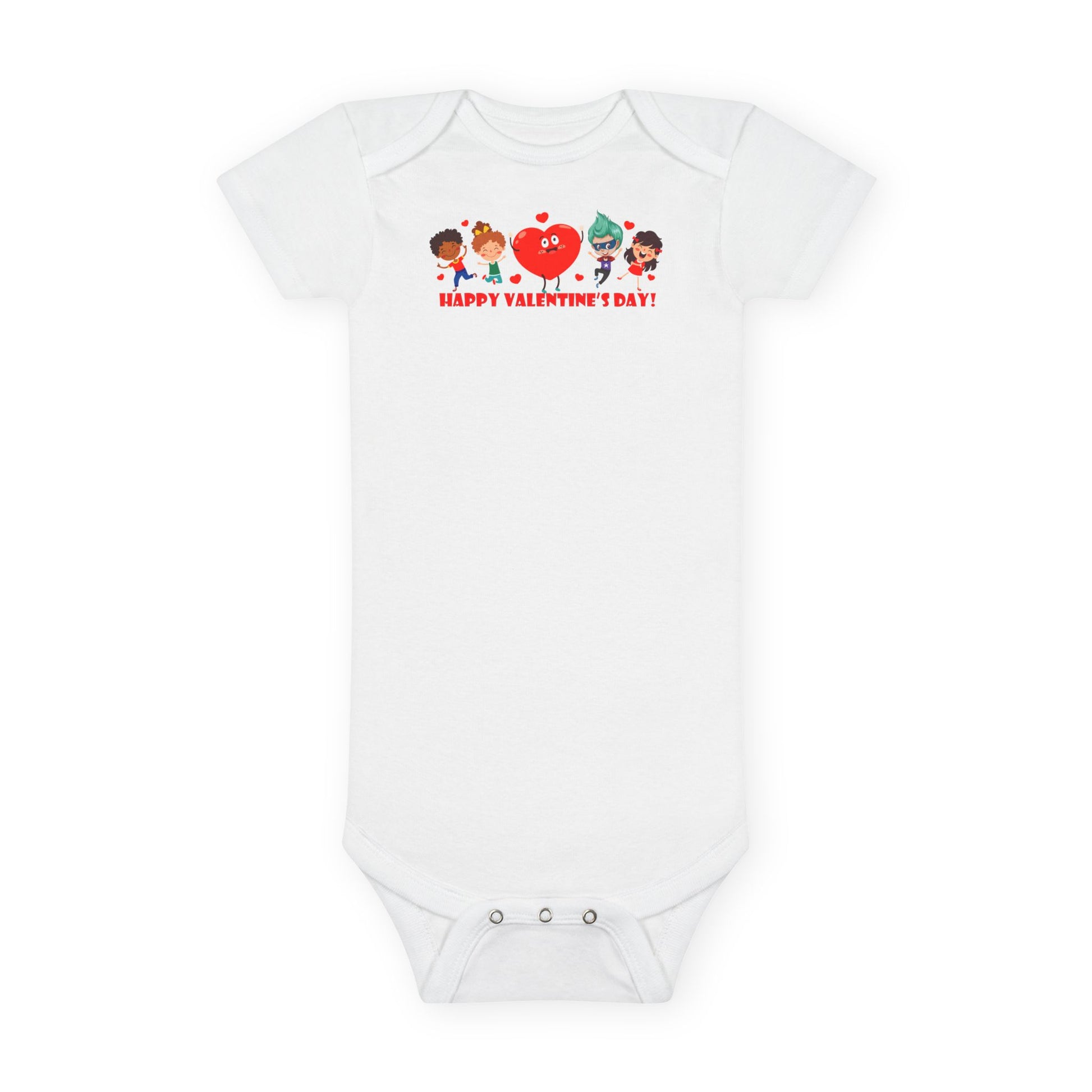 Infant Jersey One Piece - Valentines - Super kiddo and three friends - [[{"value":"Wonderwear Kid"}]]