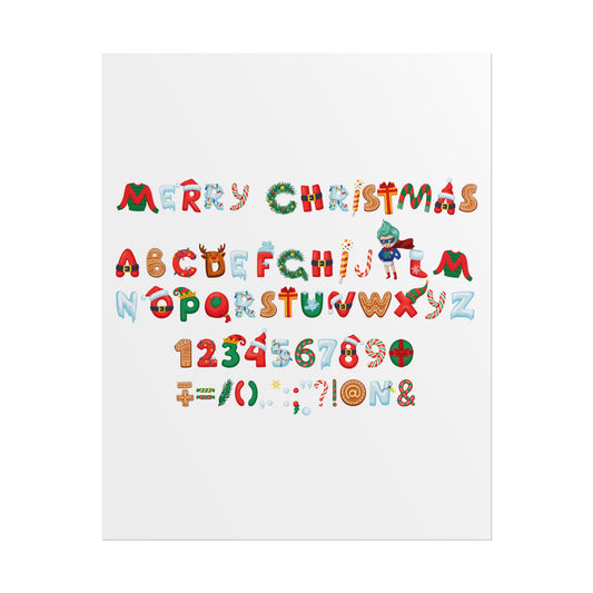 Rolled Posters - Christmas alphabet - [[{"value":"Wonderwear Kid"}]]