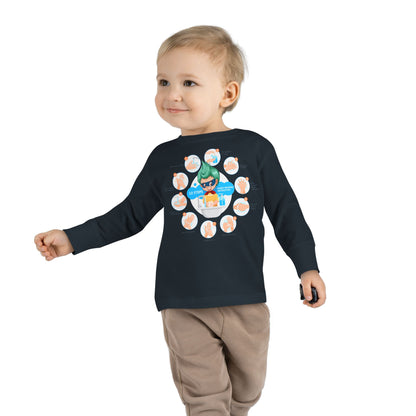 Toddler Long Sleeve Tee - Super kiddo hand washing steps - [[{"value":"Wonderwear Kid"}]]