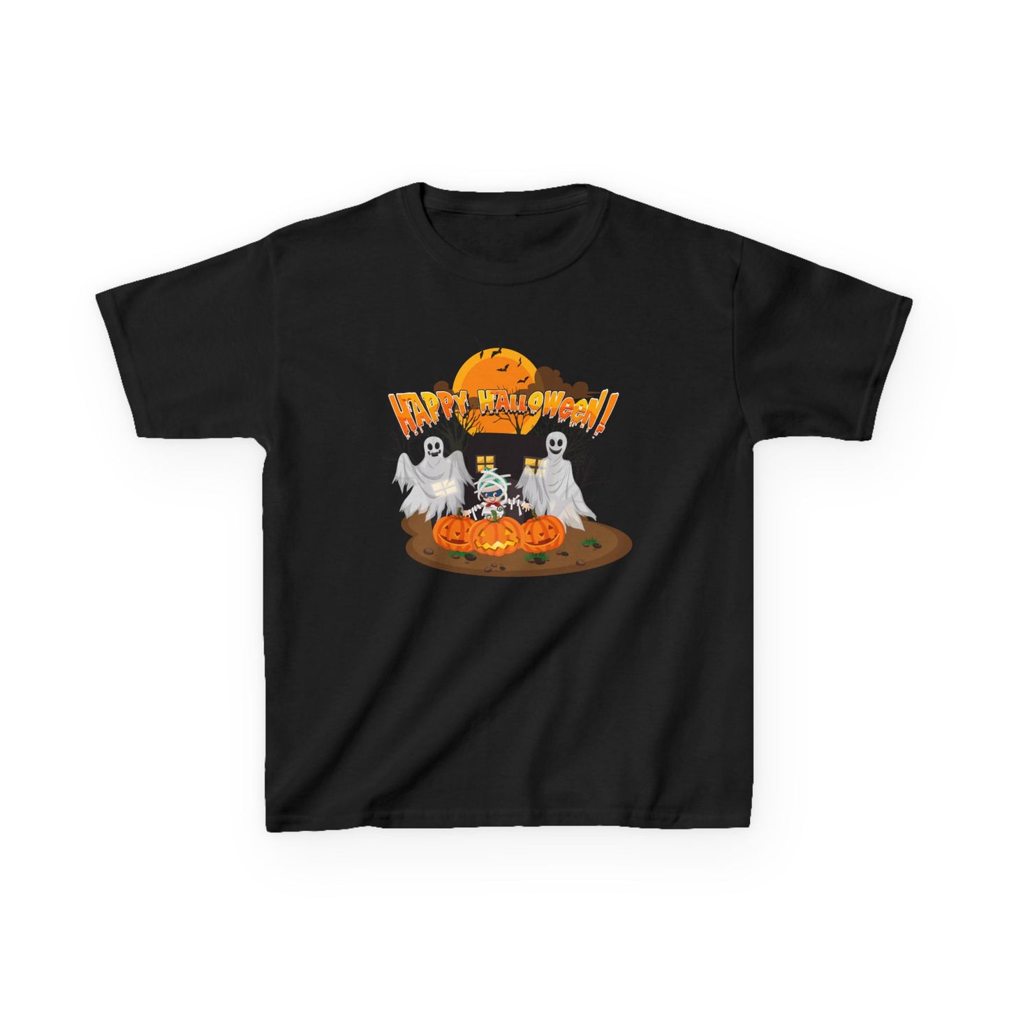Kids Heavy Cotton™ Tee - Super kiddo with ghost - [[{"value":"Wonderwear Kid"}]]