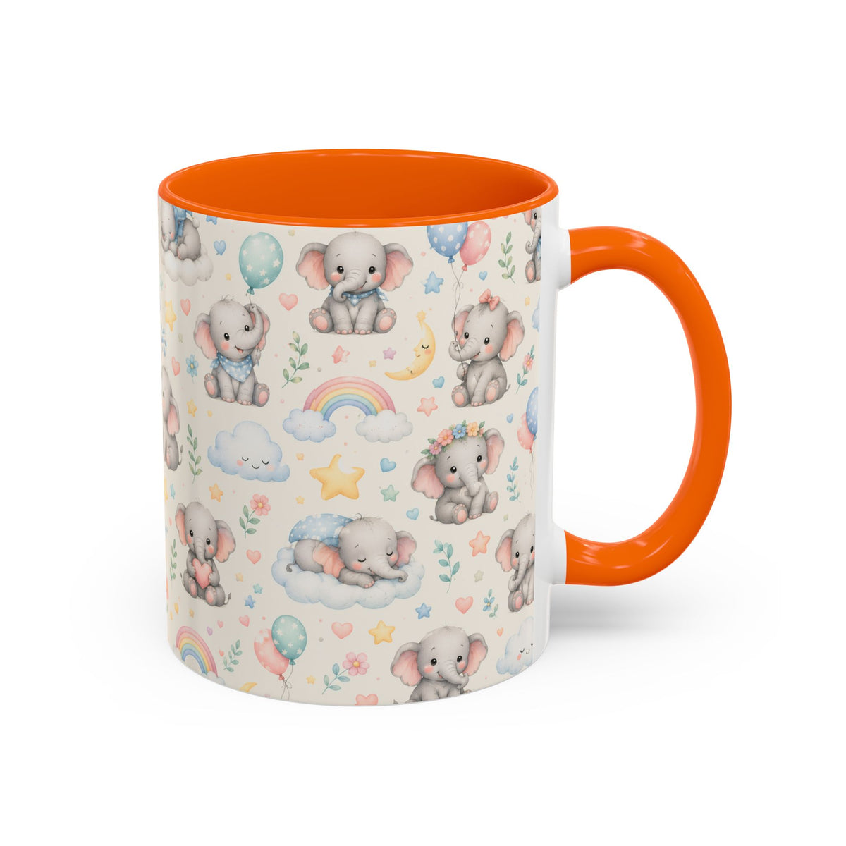 Accent Coffee Mug  (11/15 oz) - Baby Elephant Nursery