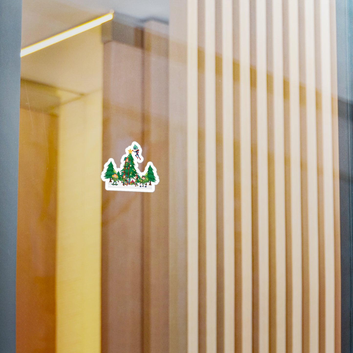 Christmas Kiss-Cut Vinyl Decals – Super kiddo putting the stars - [[{"value":"Wonderwear Kid"}]]