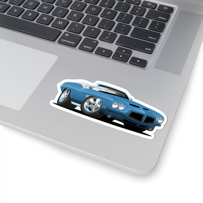 Kiss-Cut Stickers - Convertible Muscle Car Printify