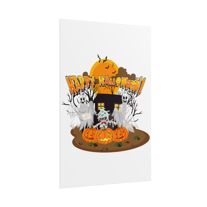 Rolled Posters - Super kiddo with ghost - [[{"value":"Wonderwear Kid"}]]