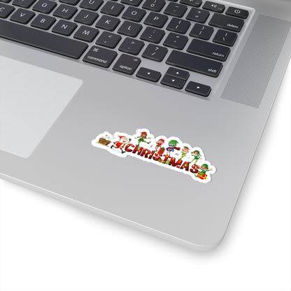 Kiss-Cut Stickers - Christmas with santa claus and friends - [[{"value":"Wonderwear Kid"}]]