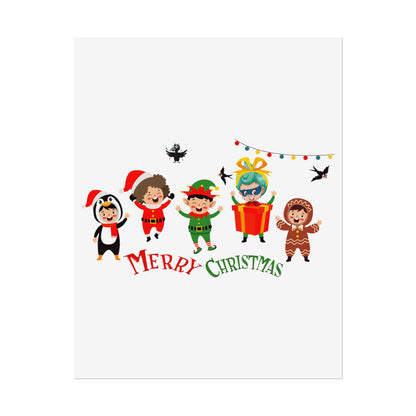 Rolled Posters - Merry christmas by super kiddo and friends - [[{"value":"Wonderwear Kid"}]]