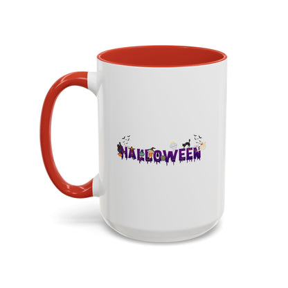 Accent Coffee Mug - Holloween word Printify