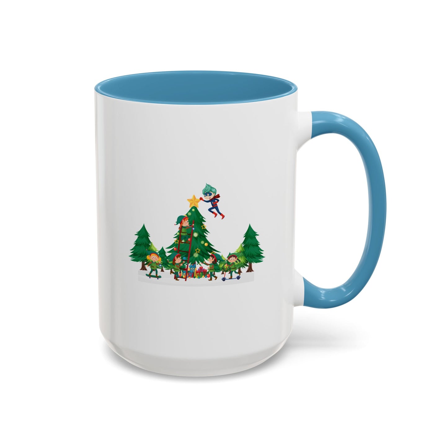Accent Coffee Mug - Super kiddo putting the stars