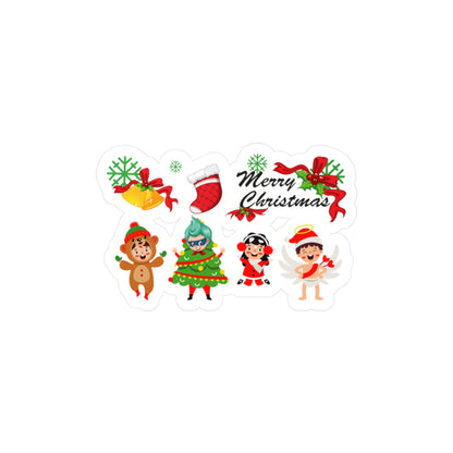 Christmas Kiss-Cut Vinyl Decals – Merry christmas from super kid - [[{"value":"Wonderwear Kid"}]]
