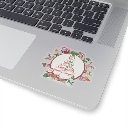 Kiss-Cut Stickers - We wish you a merry christmas - [[{"value":"Wonderwear Kid"}]]