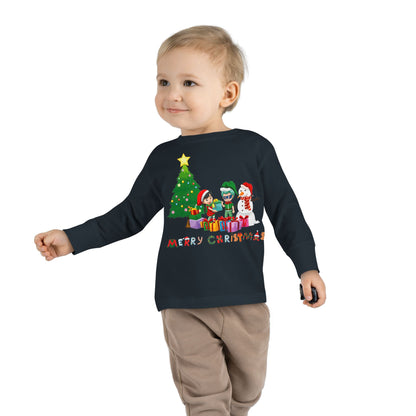 Toddler Long Sleeve Tee - Super kiddo preparing gifts - [[{"value":"Wonderwear Kid"}]]