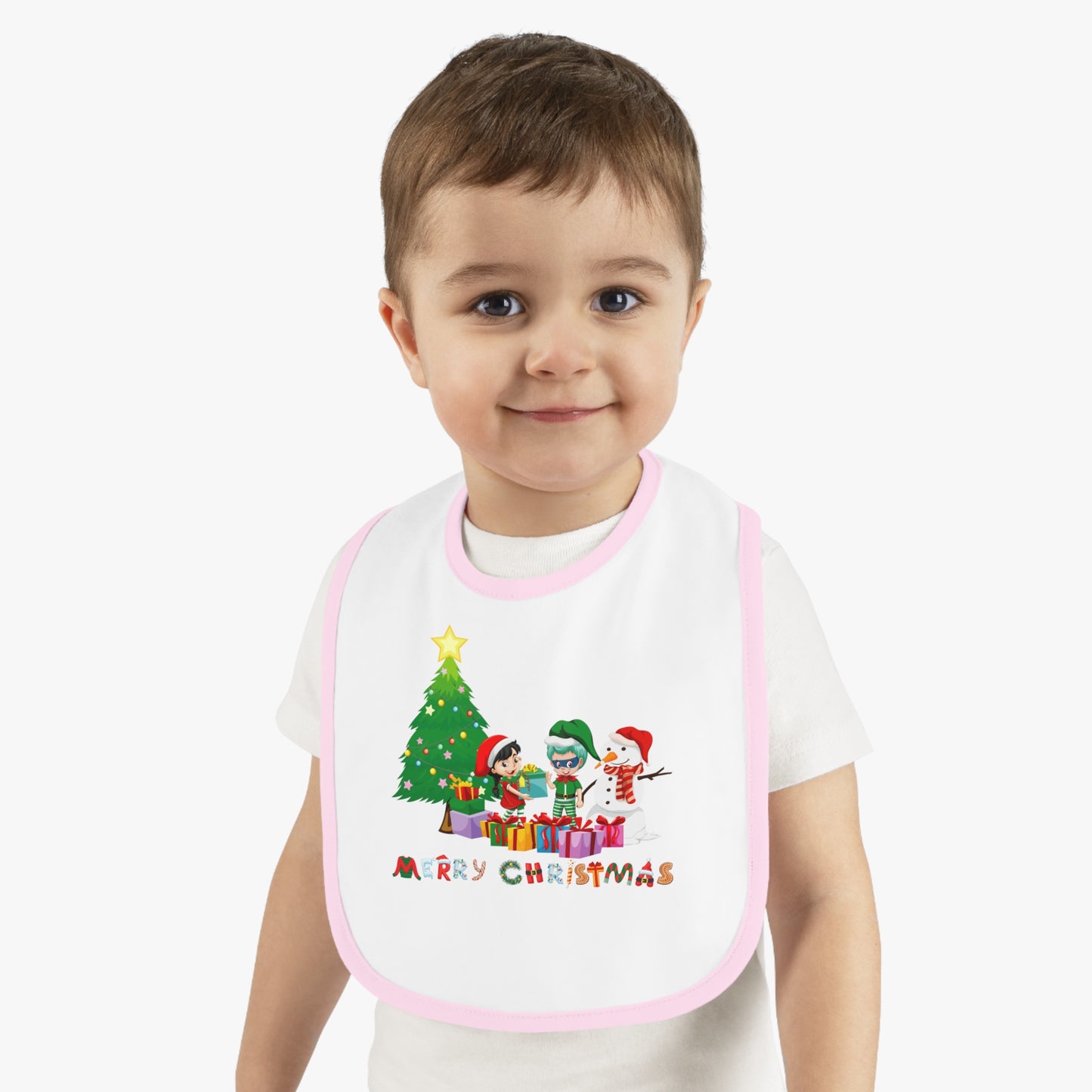 Baby Bib - Super kiddo preparing gifts