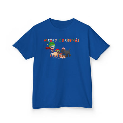 Kids Heavy Cotton™ Tee - Super kiddo woith pet friends - [[{"value":"Wonderwear Kid"}]]