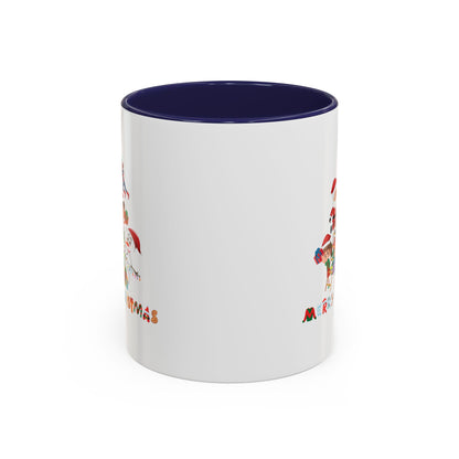 Accent Coffee Mug - Super kiddo making christmas tree with text - [[{"value":"Wonderwear Kid"}]]