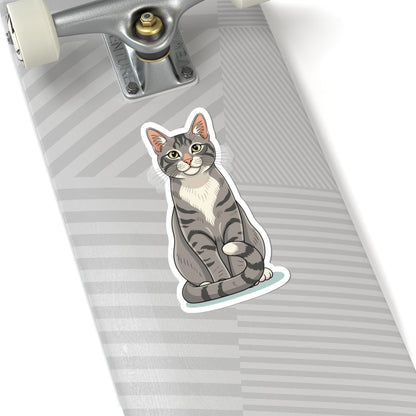 Kiss-Cut Stickers - Maine coon cat Printify