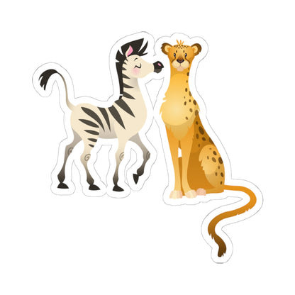 Kiss-Cut Stickers - The Zebra and Tiger Printify