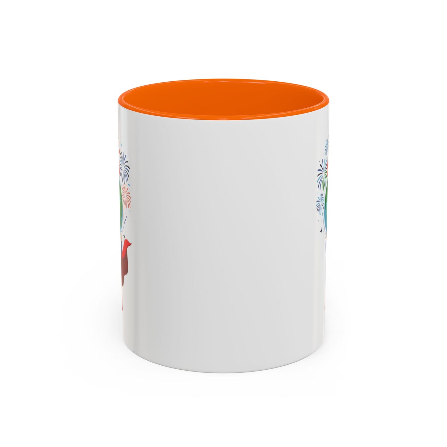 Accent Coffee Mug - Super kiddo holding globe