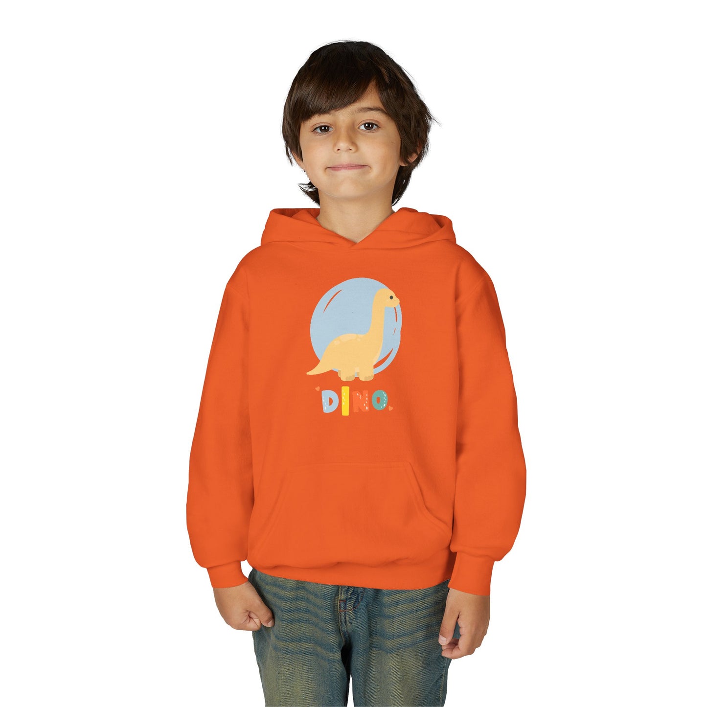 Youth Heavy Blend Hooded Sweatshirt - Dino Embrace