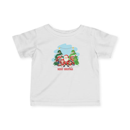 Infant Fine Jersey Tee - Super kiddo with santa claus Merry christmas - [[{"value":"Wonderwear Kid"}]]