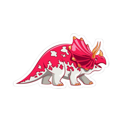 Kiss-Cut Stickers - Triceratops Dino Printify