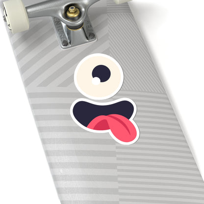 Kiss-Cut Vinyl Decals - Monsters Eyes and tounge Printify