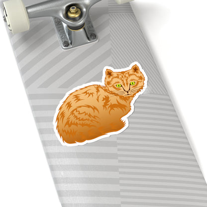 Kiss-Cut Stickers - Cute Ginger Cat Printify