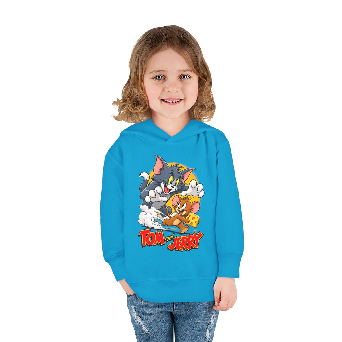 Toddler Hoodie — Tom and Jerry Cheese Chase