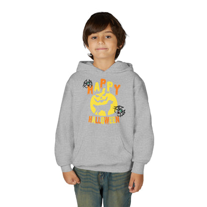 Youth Heavy Blend Hooded Sweatshirt - Happy holloween Printify