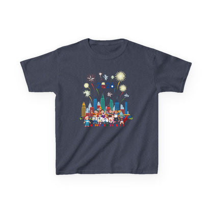 Kids Heavy Cotton™ Tee - Happy new year with fireworks - [[{"value":"Wonderwear Kid"}]]