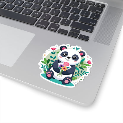 Kiss-Cut Stickers - Adorable Panda Printify