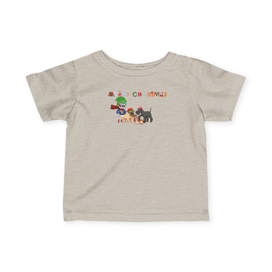 Infant Fine Jersey Tee - Super kiddo woith pet friends - [[{"value":"Wonderwear Kid"}]]