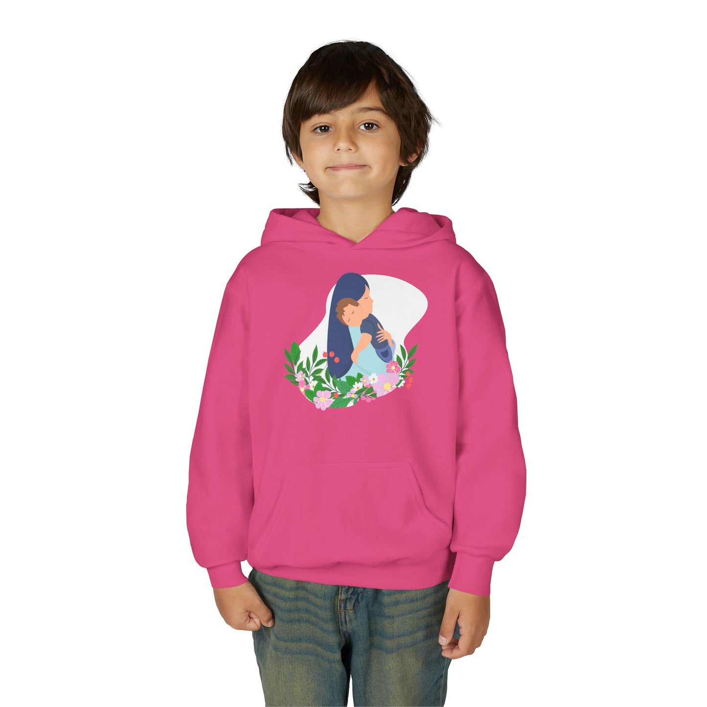 Youth Heavy Blend Hooded Sweatshirt - Mothers love