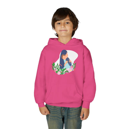 Youth Heavy Blend Hooded Sweatshirt - Mothers love Printify