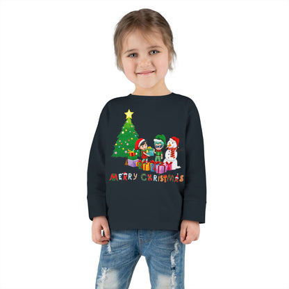 Toddler Long Sleeve Tee - Super kiddo preparing gifts - [[{"value":"Wonderwear Kid"}]]