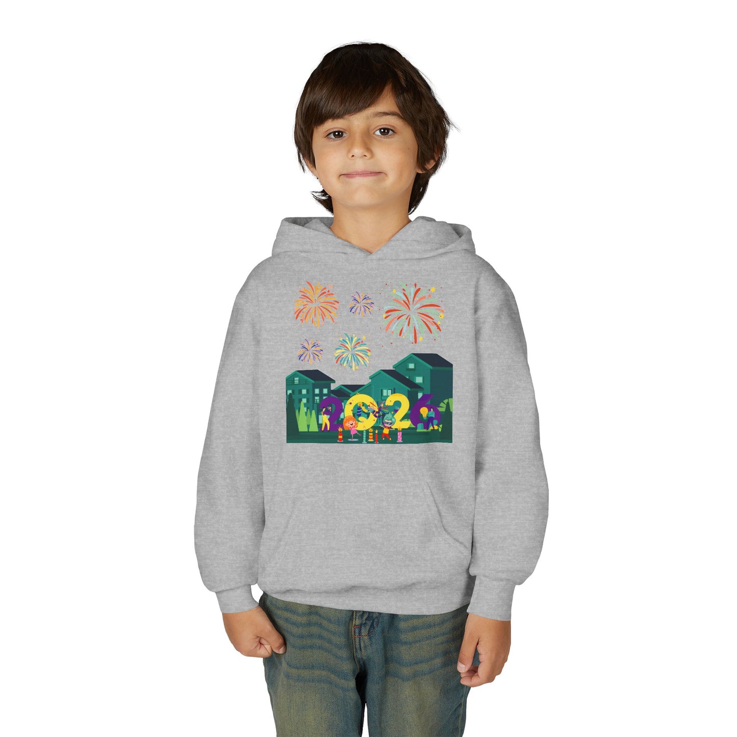 Youth Heavy Blend Hooded Sweatshirt - Super kiddo on house