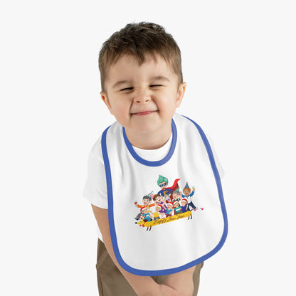 Baby Bib - Happy new year with friends - [[{"value":"Wonderwear Kid"}]]
