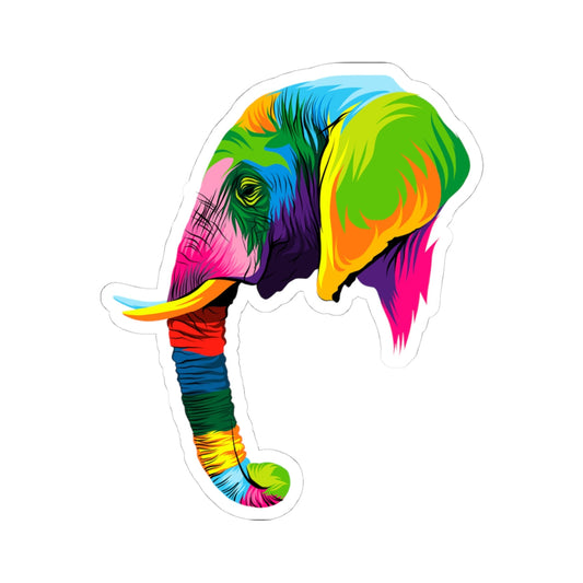 Kiss-Cut Stickers - The elephant Printify